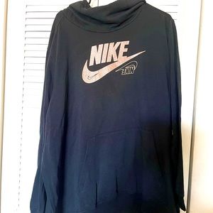Nike Womens Plus Size Hoodie with Rose Gold Glitter